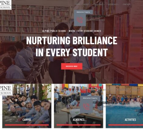 Alpine Public School website designed and developed by Web at Click