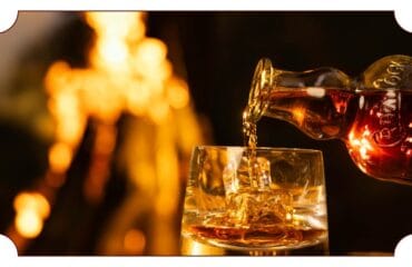 Premium Indian single malt whisky in a glass