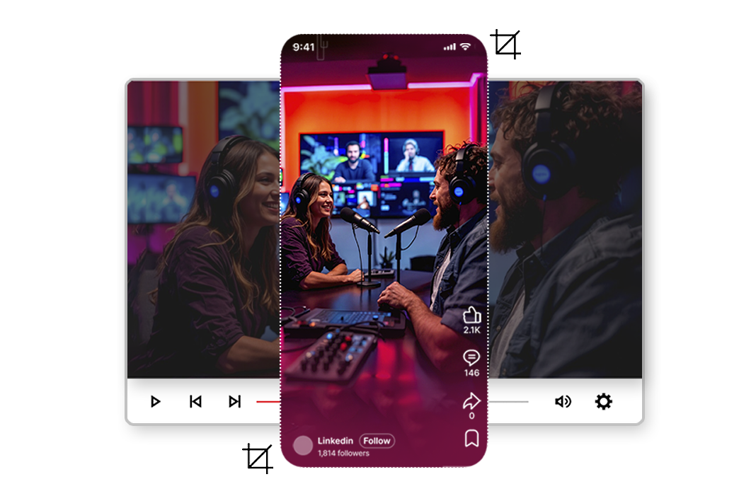 AI auto captions for videos — ReframeX
